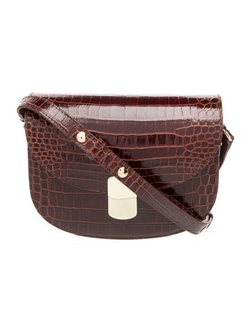 Embossed Leather Shoulder Bag