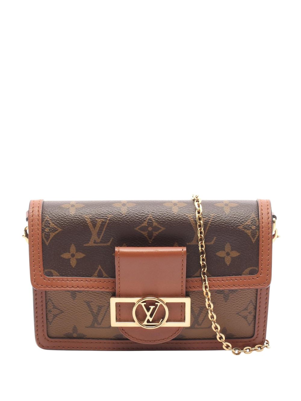 Louis Vuitton 2019 Monogram Reverse Dauphine Chain Wallet crossbody bag
