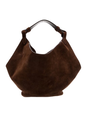 Khaite Suede Top Handle Bag