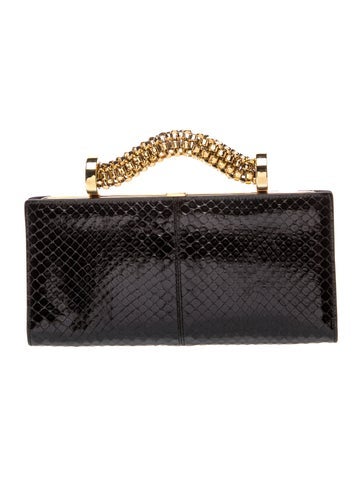 Tod's Python Clutch