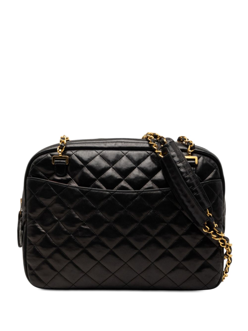 1989-1991 CC Quilted Lambskin Front Pocket Chain Camera Bag shoulder bag