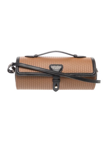 Smythson Leather Top Handle Bag