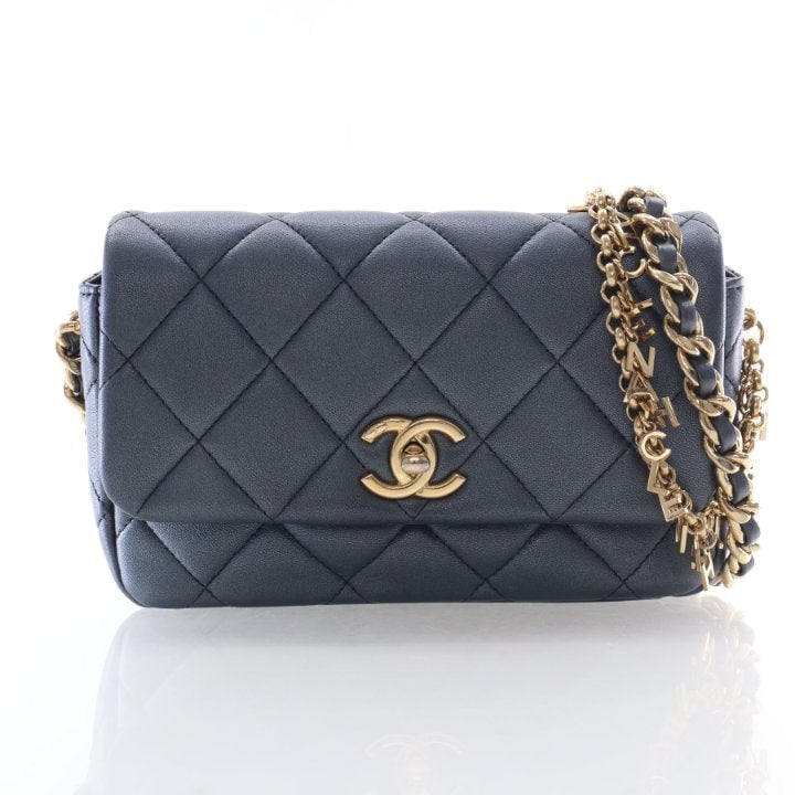 Chanel Small Lambskin Charms Chain Flap Bag