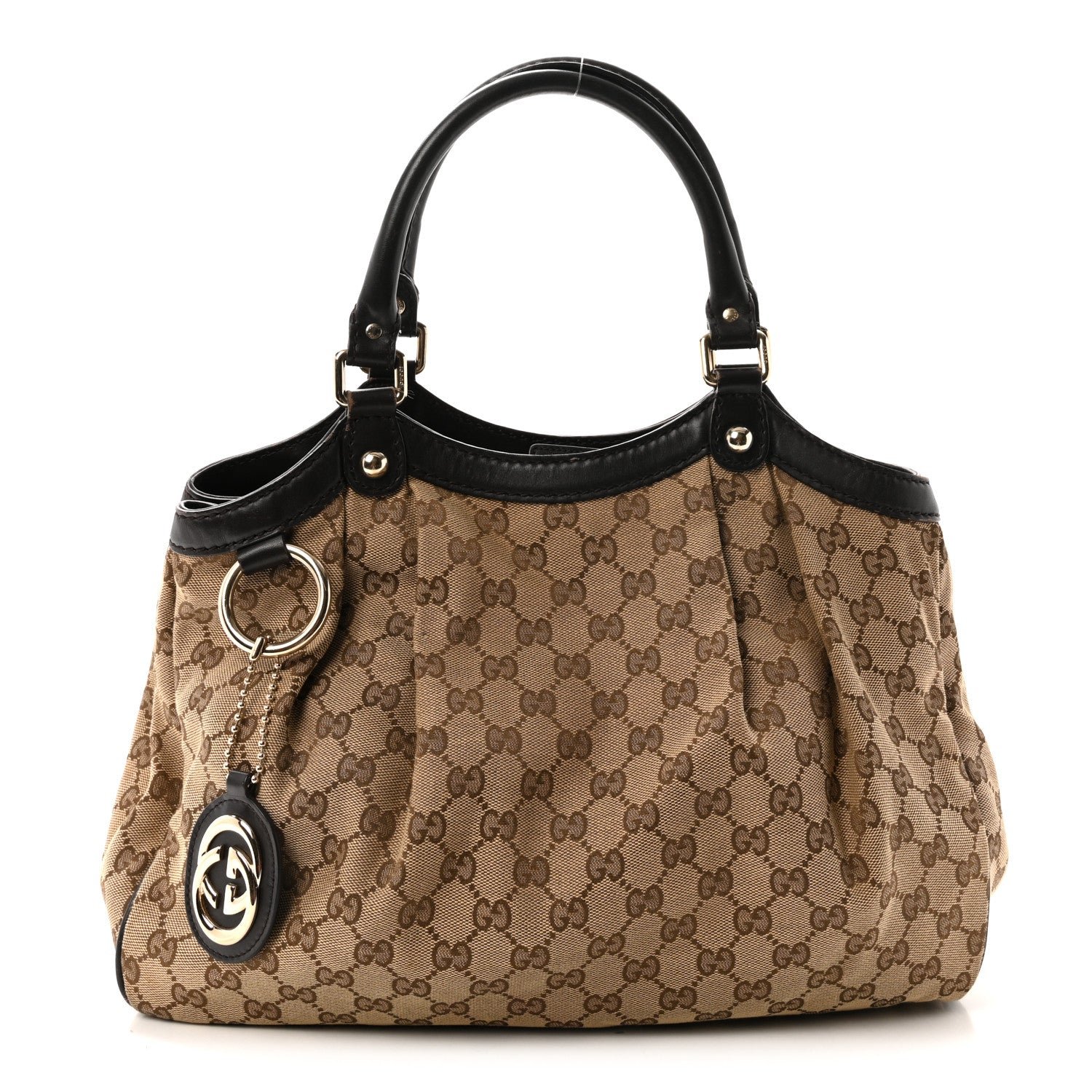 Gucci Monogram Medium Sukey Tote Dark Brown