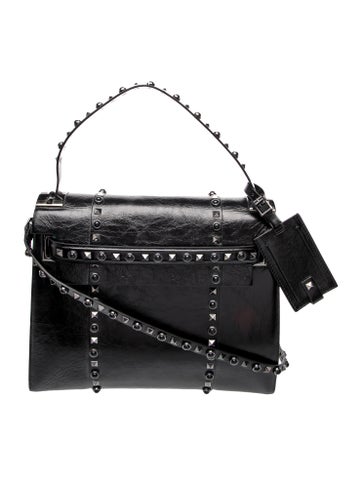 Valentino Rockstud Top Handle Bag