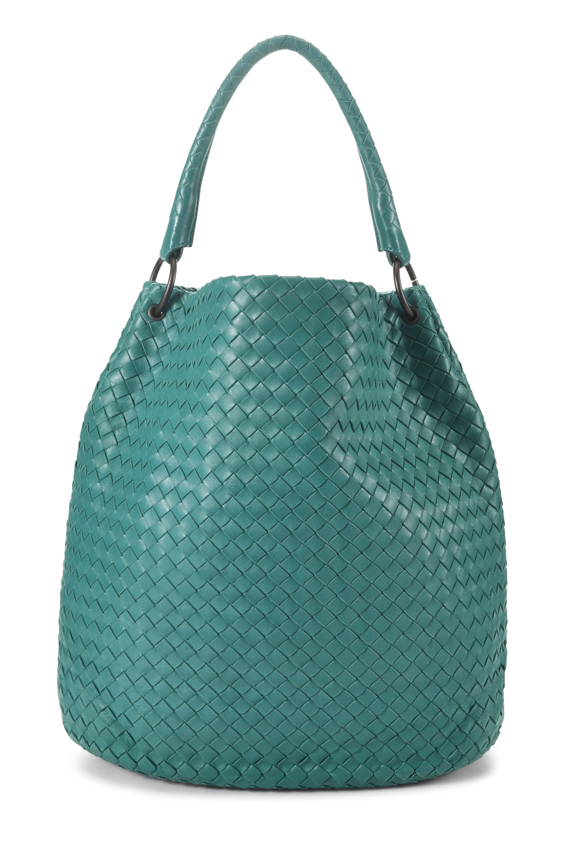 Green Intrecciato Tote