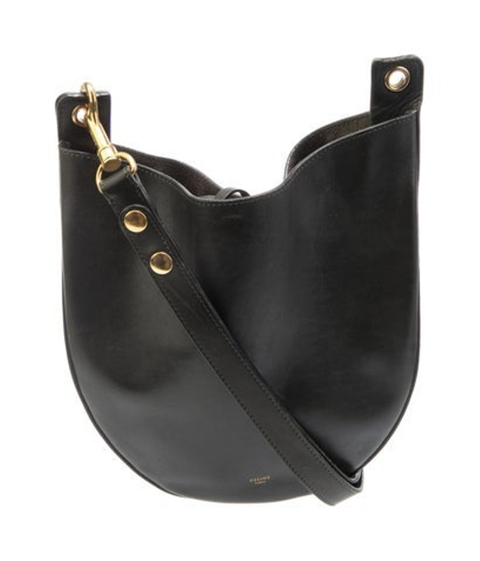 Celine Leather Trotteur Hobo Small