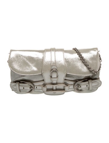 Metallic Leather Shoulder Bag