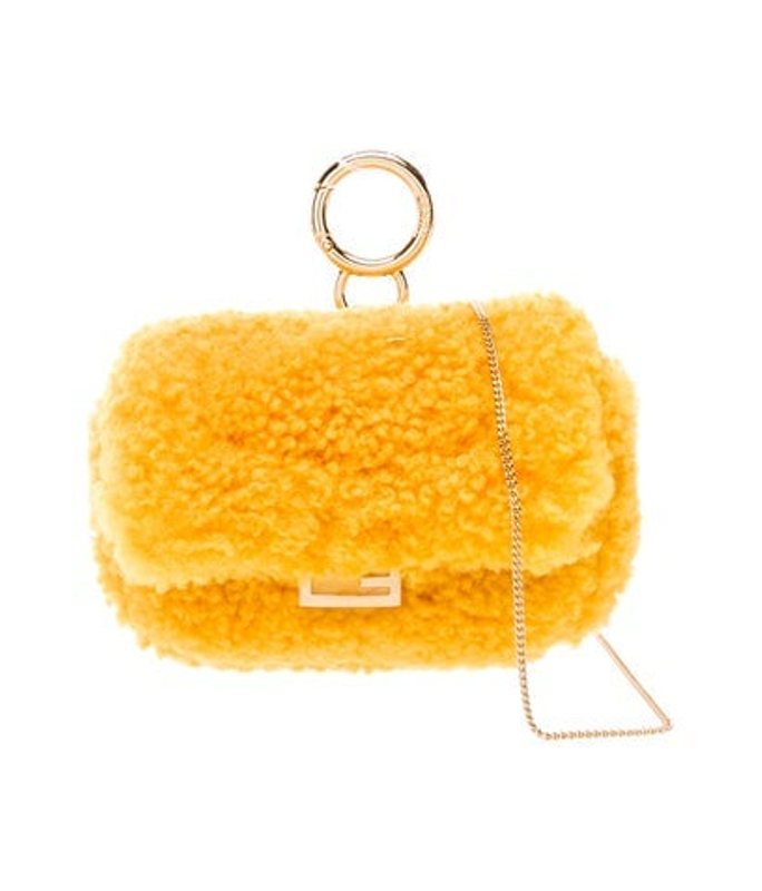 Fendi Shearling Baguette Nano W Tags