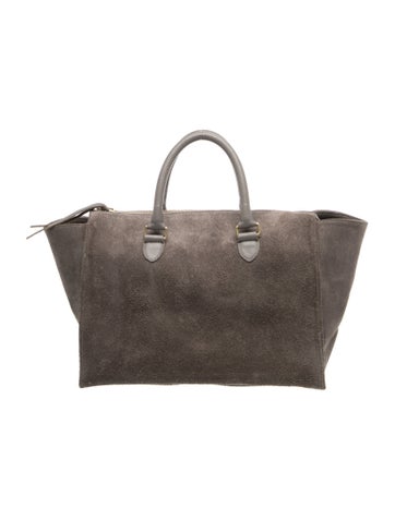 Suede Top Handle Bag