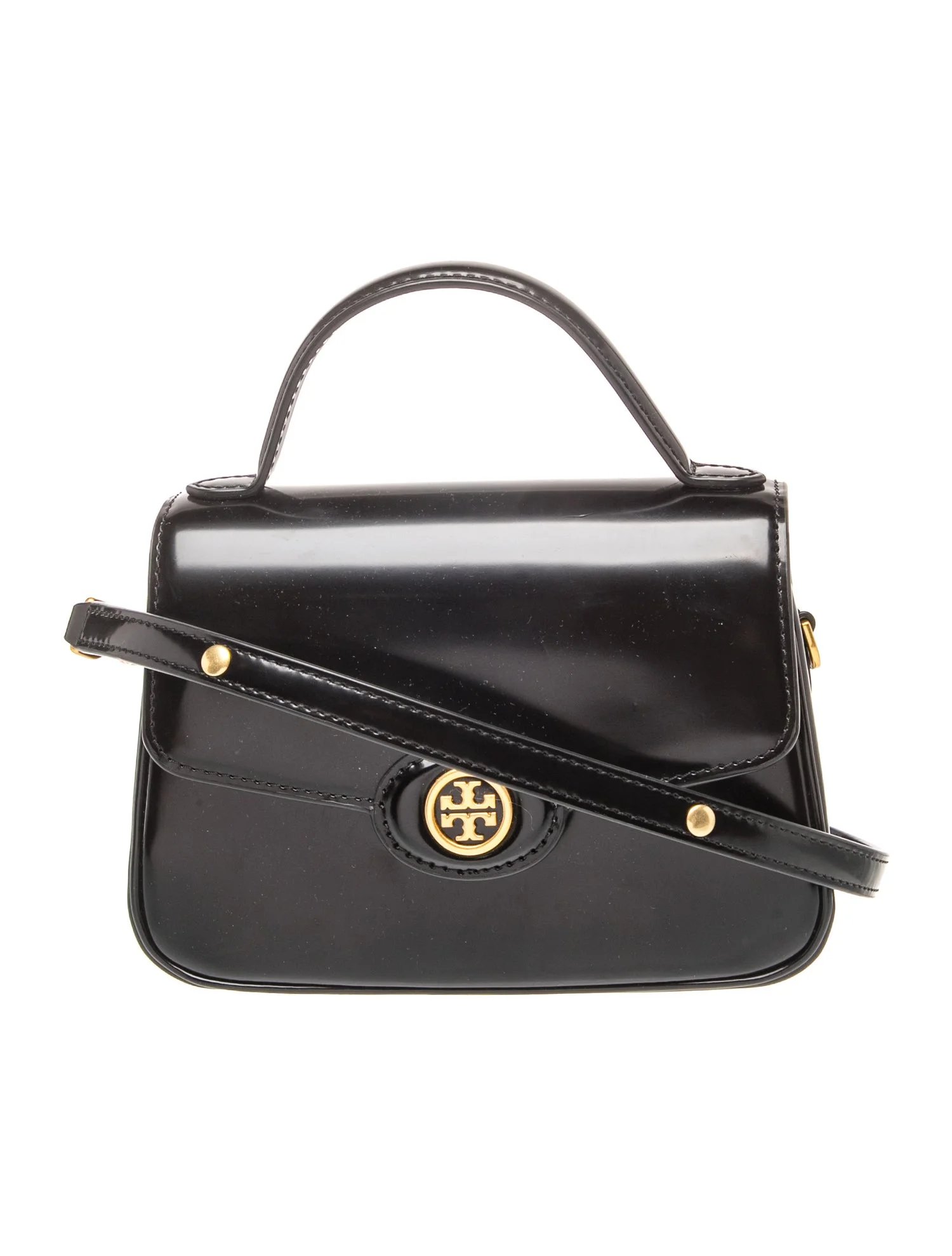 Patent Leather Top Handle Bag