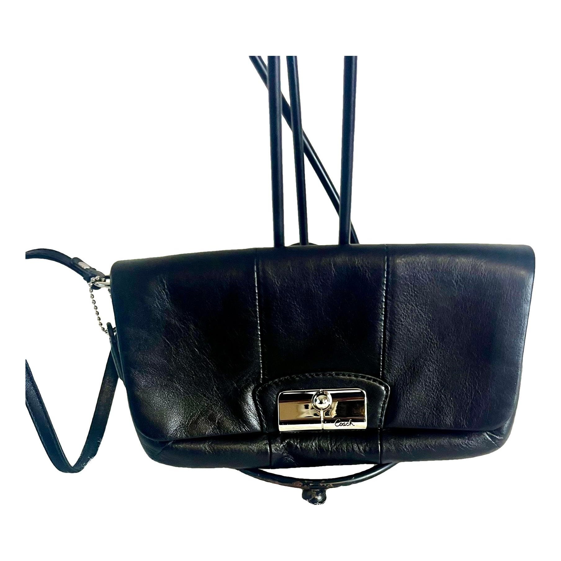 Leather clutch bag