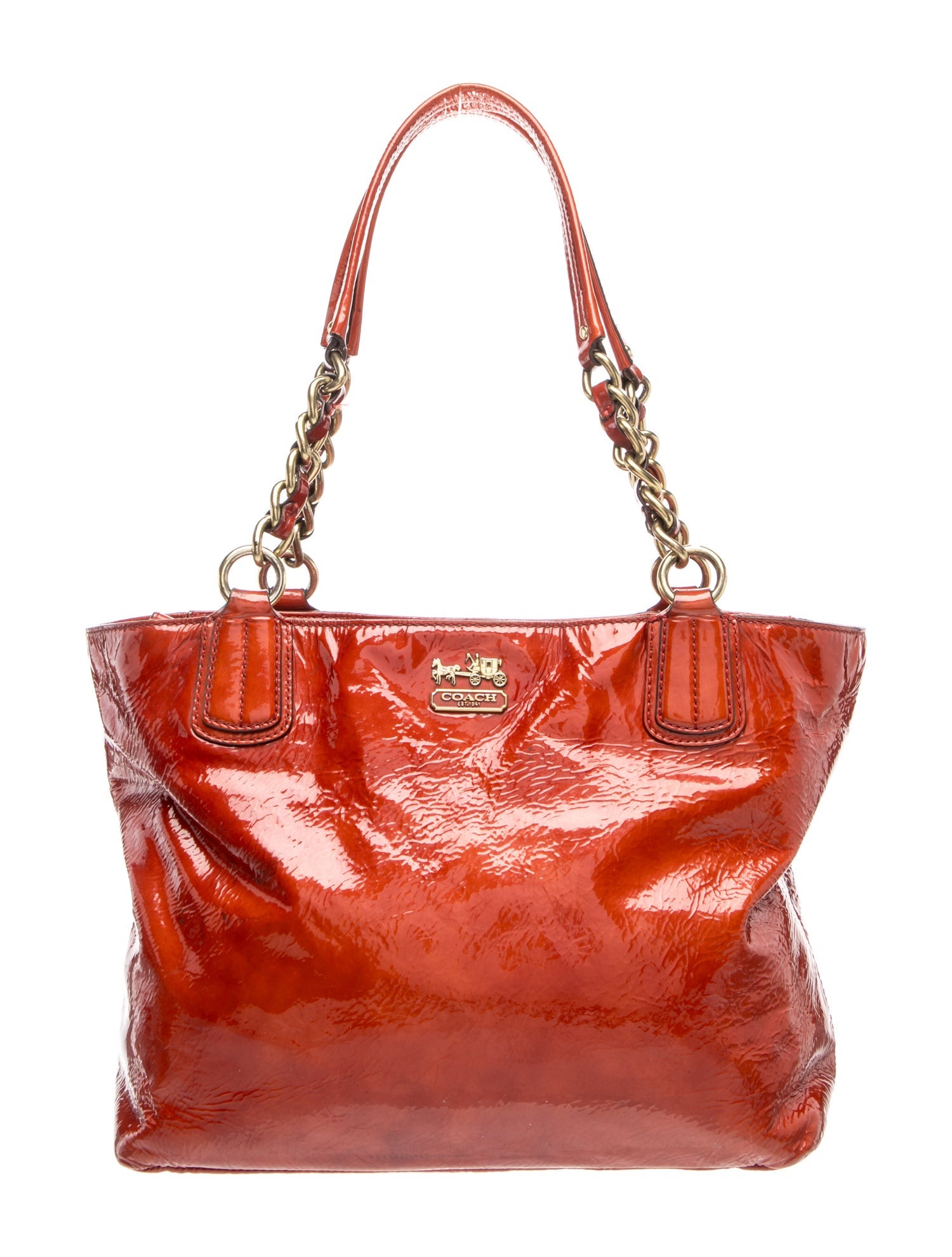 Coach Patent Leather Shoulder Bag