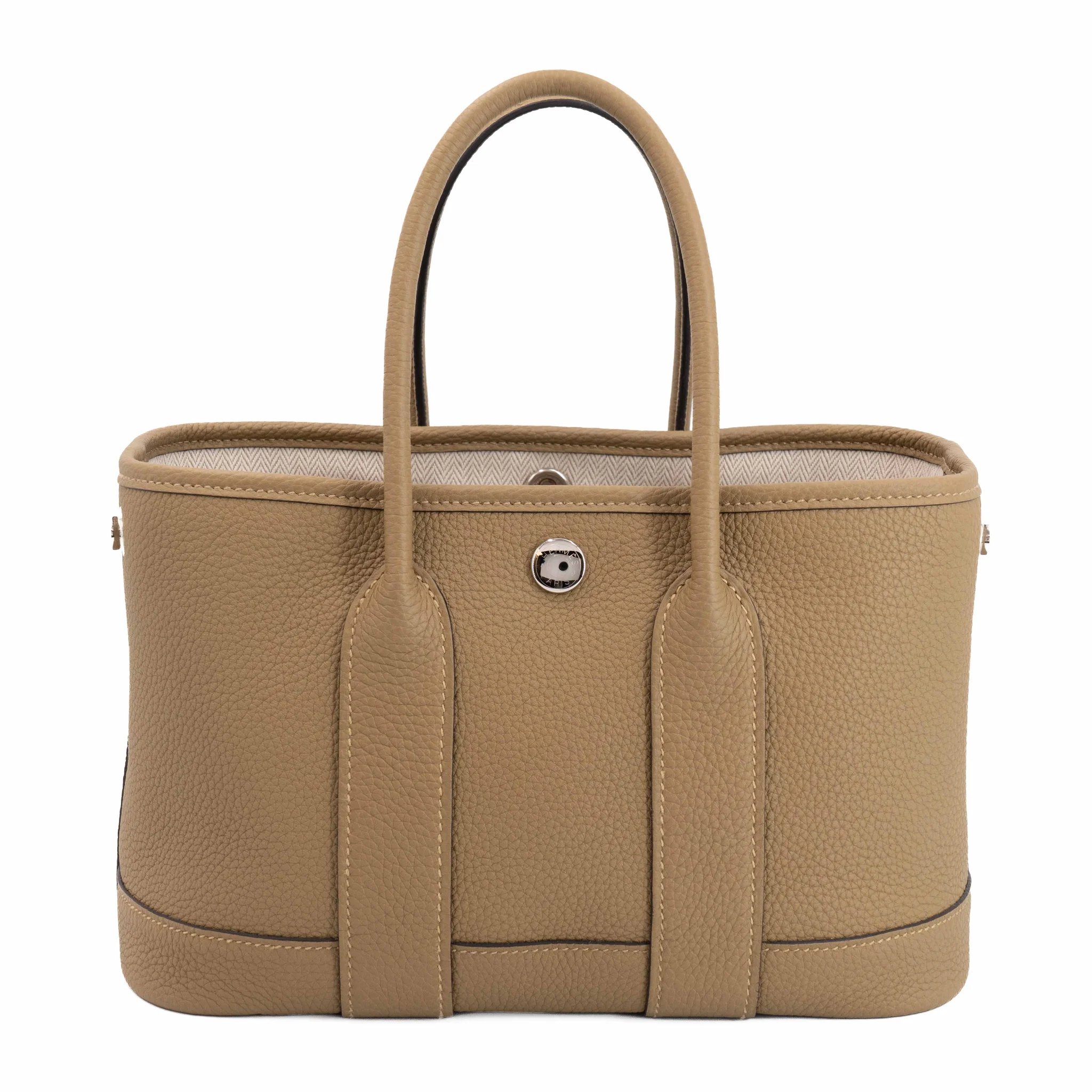 Brand New ( Rank N ) HERMÈS Neo Garden Party 23 Dune (2D) Negonda Palladium hardware G (2026)