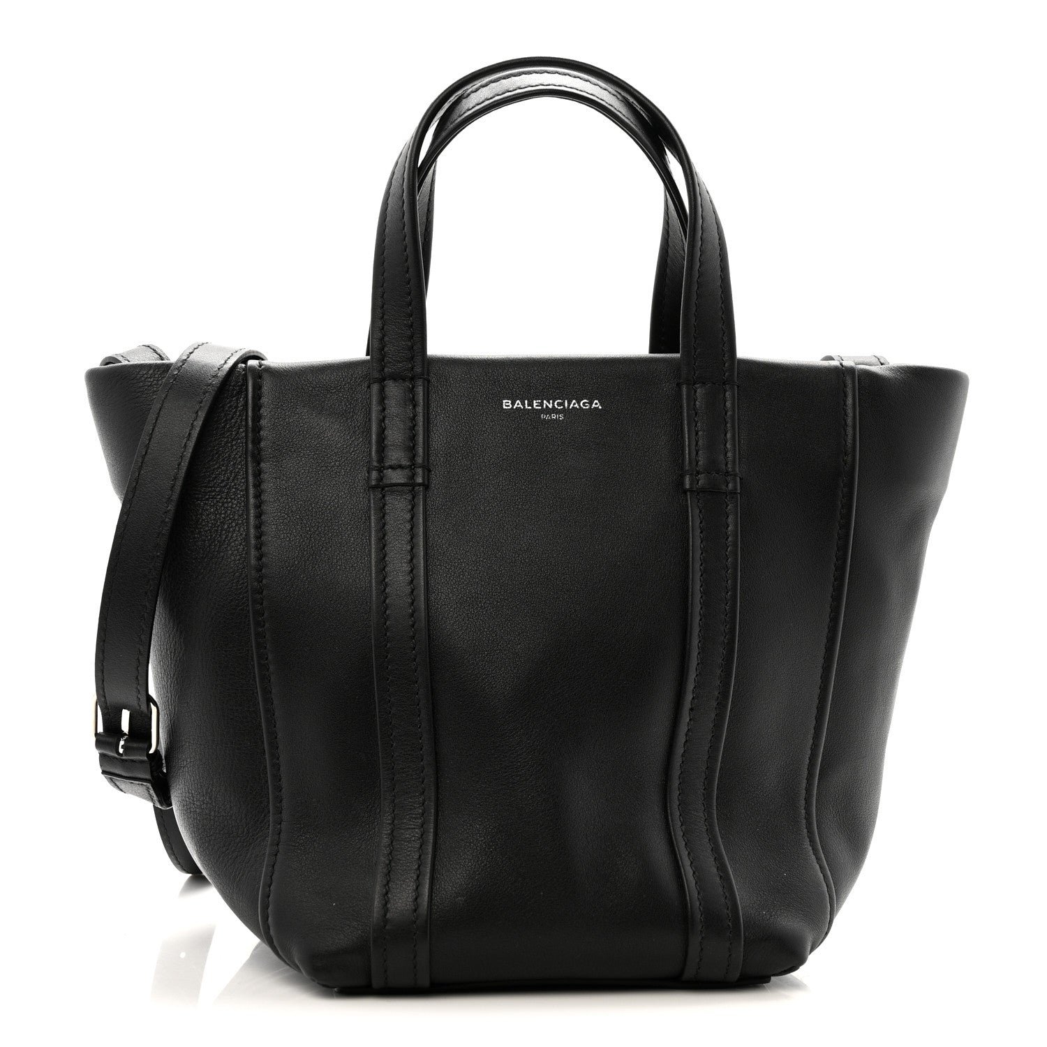 Balenciaga Balenciaga Calfskin XS Laundry Cabas Tote Black