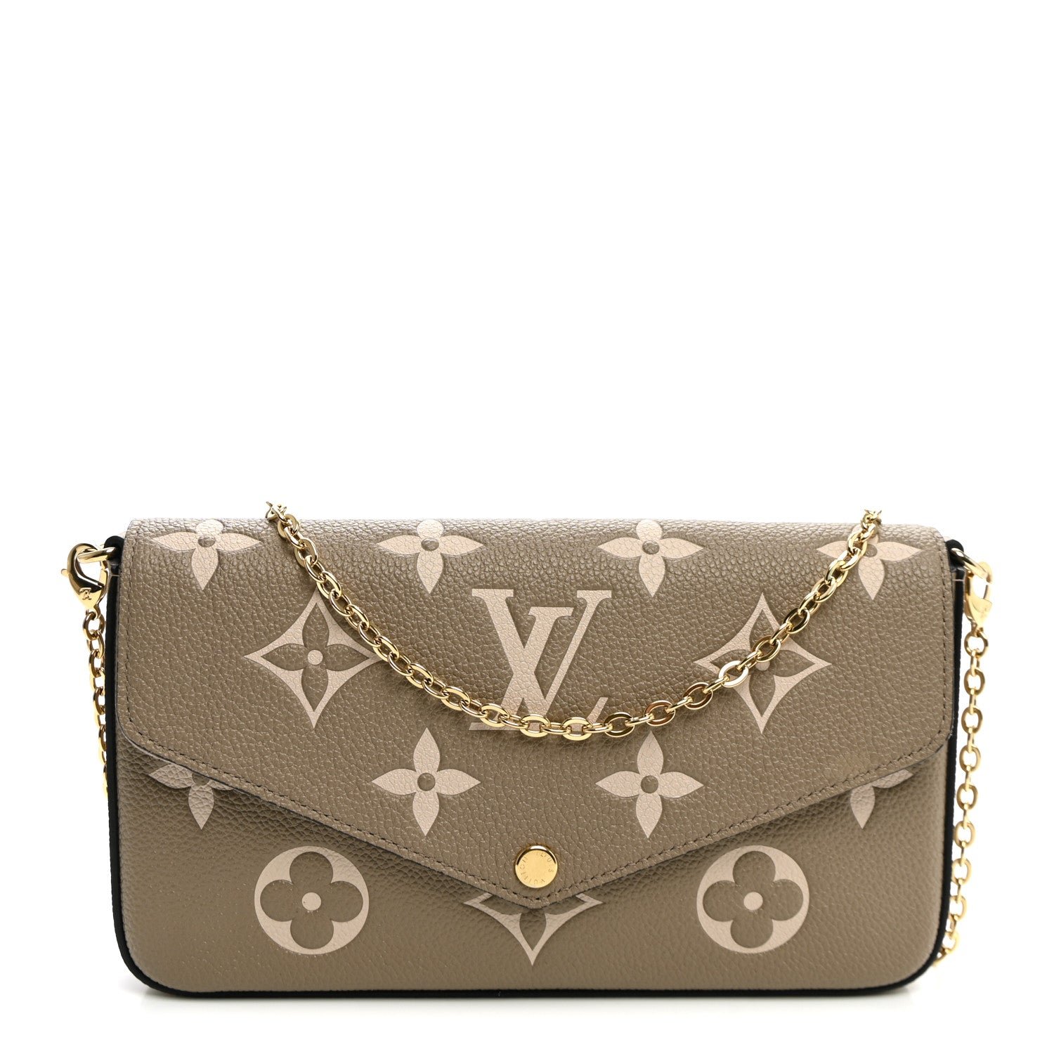 Louis Vuitton Empreinte Monogram Giant Felicie Pochette Tourterelle Creme