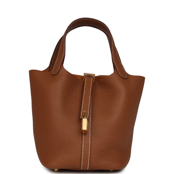 Hermes Picotin Lock 18 Gold Clemence Gold Hardware