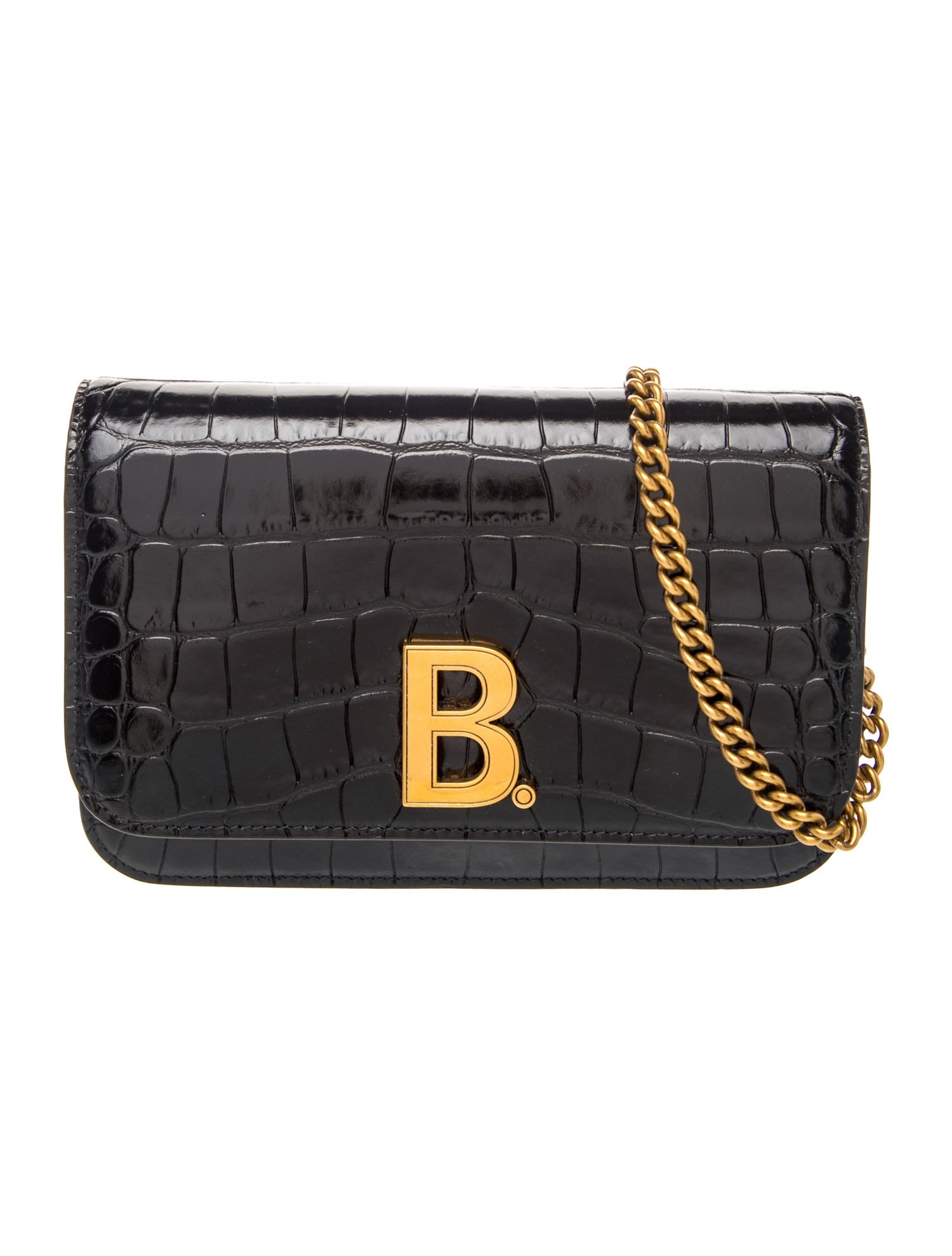 Embossed Leather B Dot