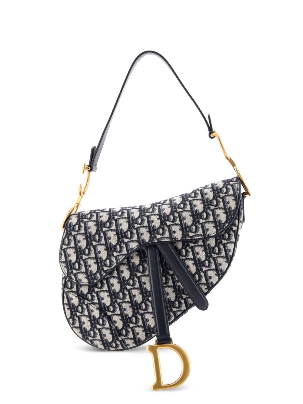 Dior Saddle Handbag Oblique Canvas Medium shoulder bag