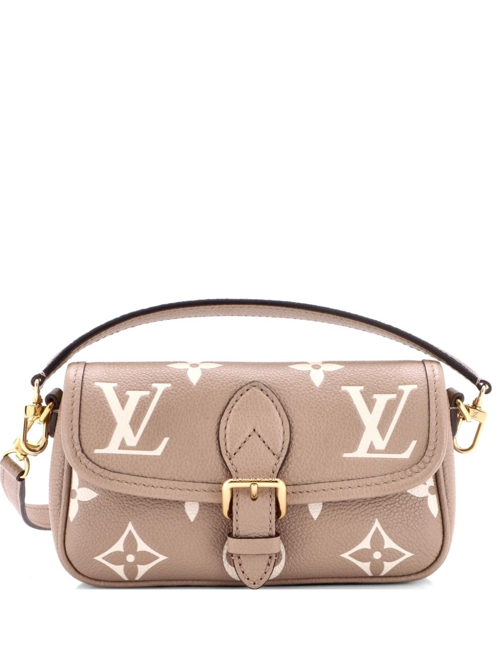 Diane NM Handbag Bicolor Monogram Empreinte Giant Nano shoulder bag