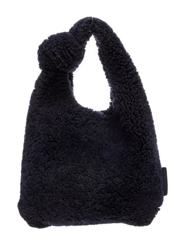 Shearling Top Handle Bag