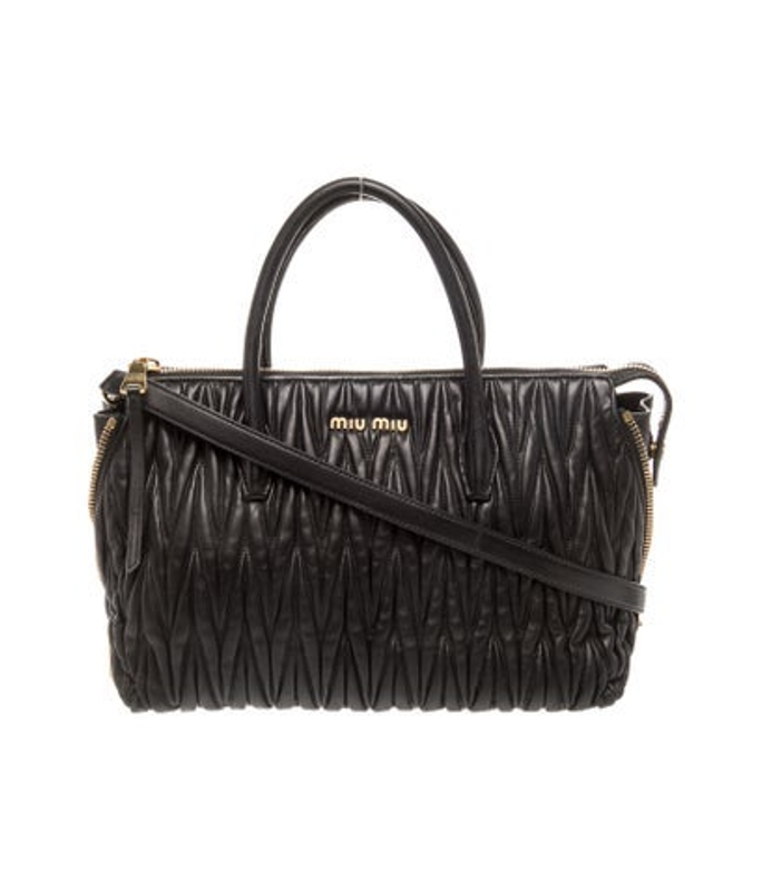 Miu Miu Miu Leather Top Handle Bag