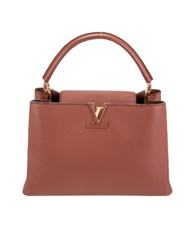 Louis Vuitton Vuitton Taurillon Leather Capucines Mm