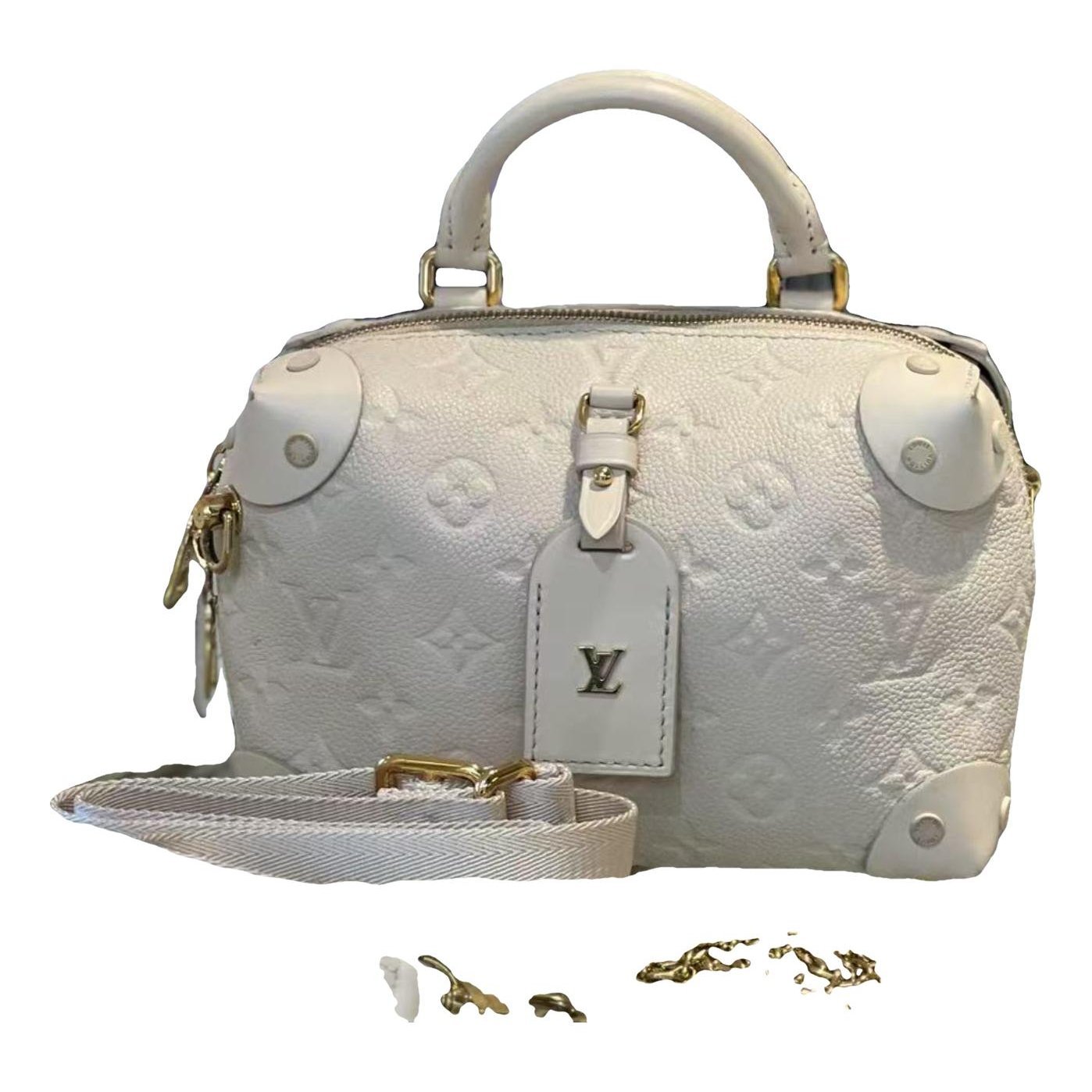 Petite Malle Souple leather handbag