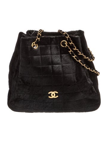 Ponyhair CC Square Shoulder Bag