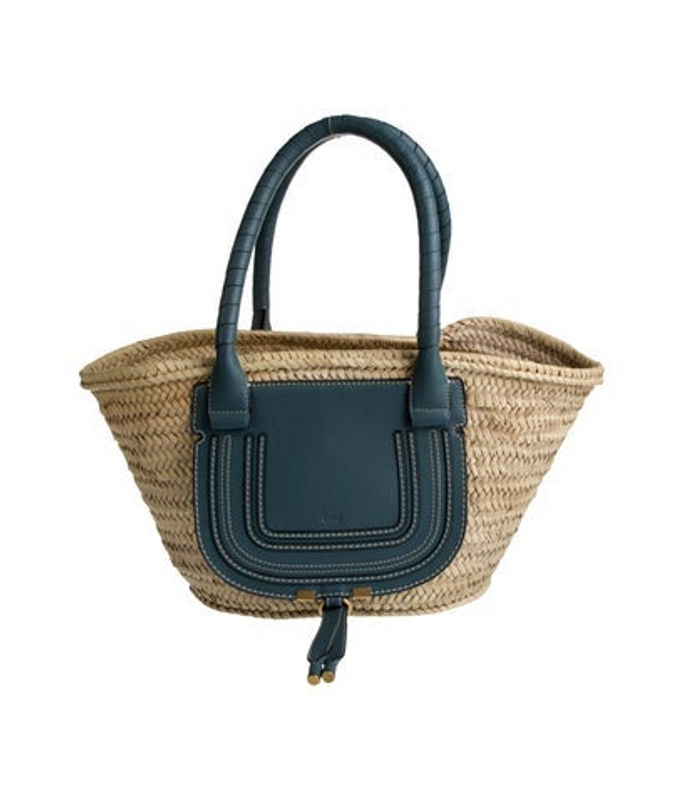 Chloe Leather Marcie Basket Tote Bag Medium