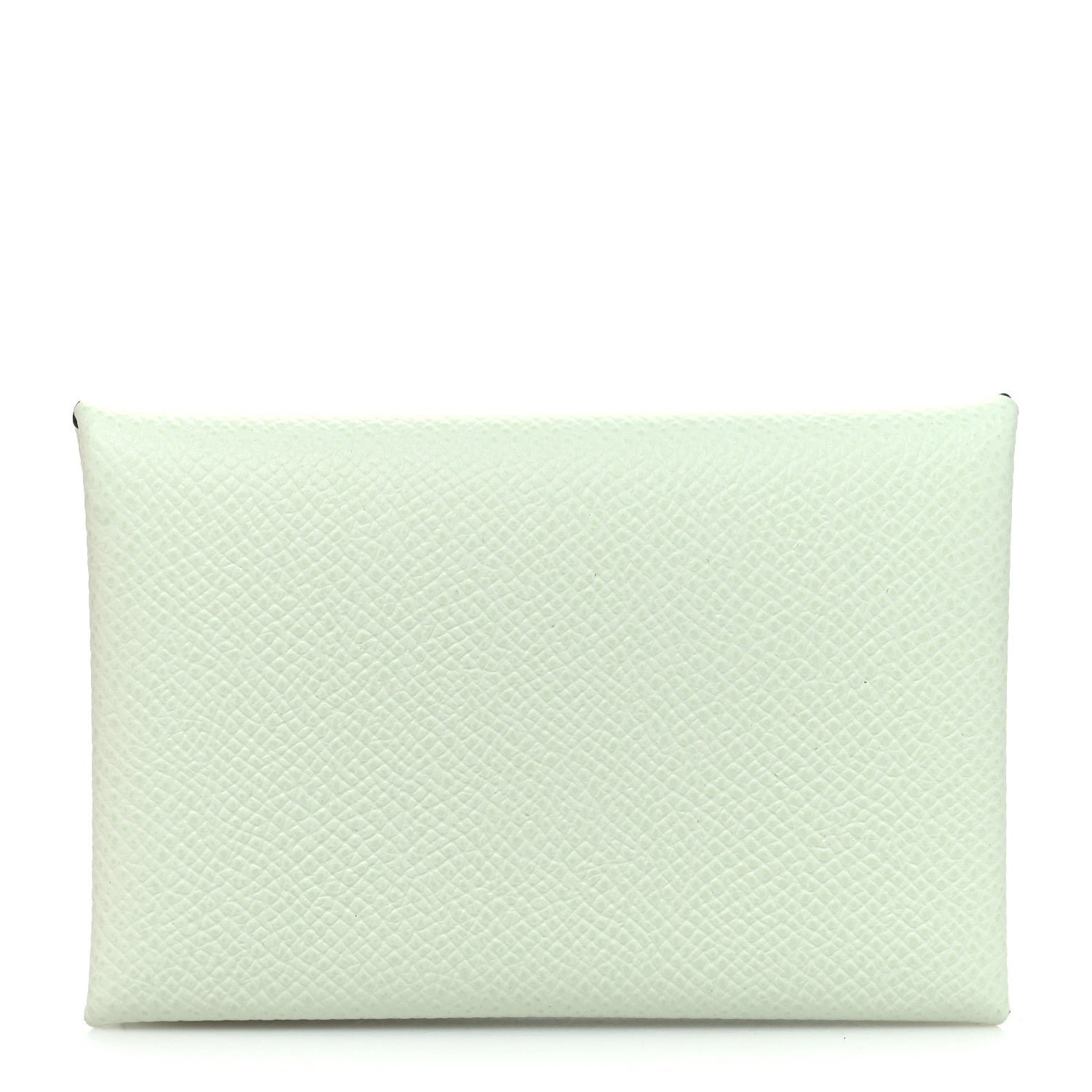 Hermes Epsom Calvi Card Case Vert Fizz