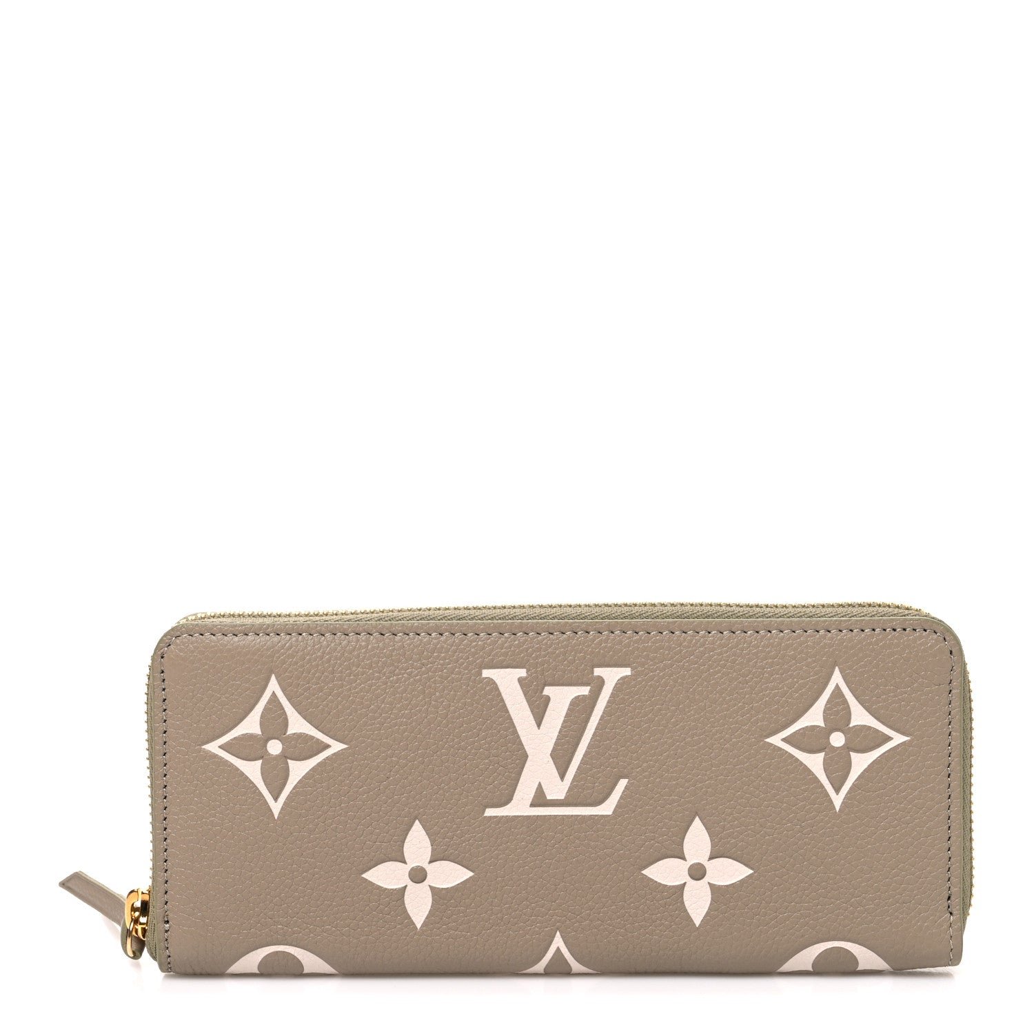 Louis Vuitton Empreinte Monogram Giant Zippy Wallet Khaki Creme