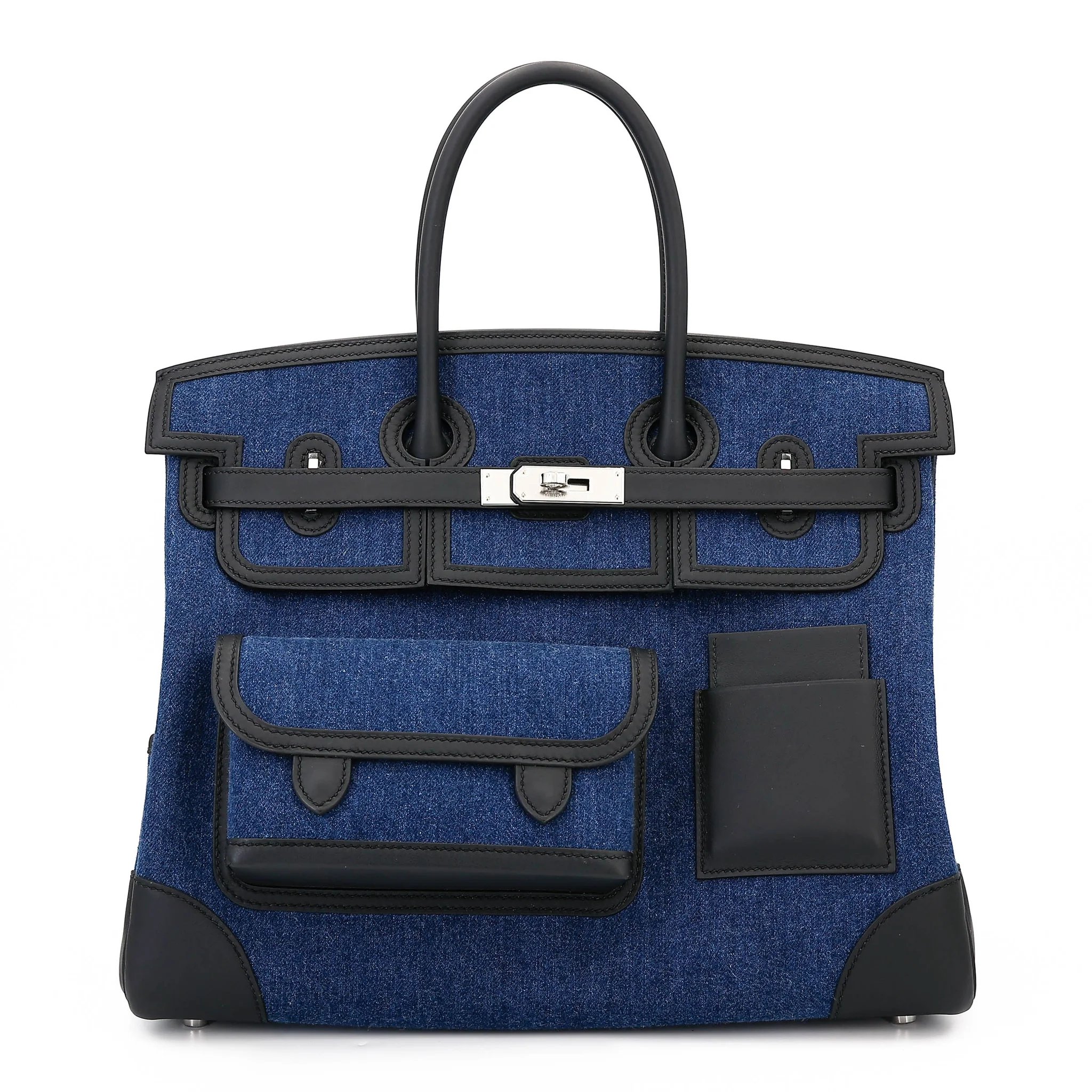 Brand New ( Rank N ) HERMÈS Limited Edition Birkin Cargo 35 Denim Denim Swift Palladium hardware K (2025)