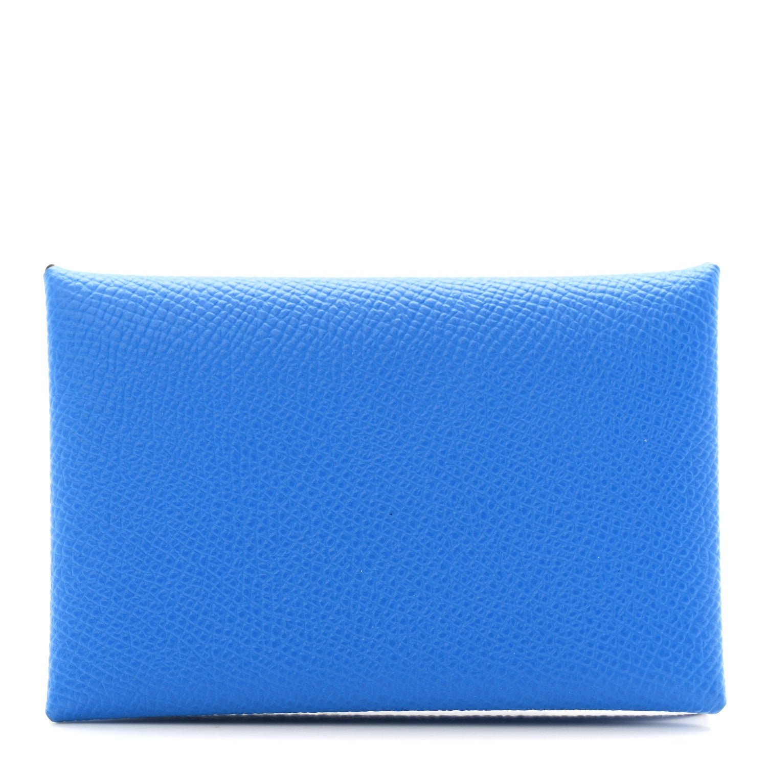 Hermes Epsom Verso Calvi Card Case Bleu Hydra Deep Blue