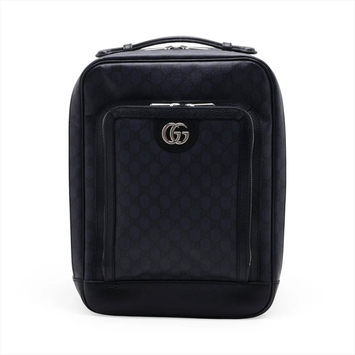 Gucci GG Supreme 745718 PVC & leather Backpack Blue