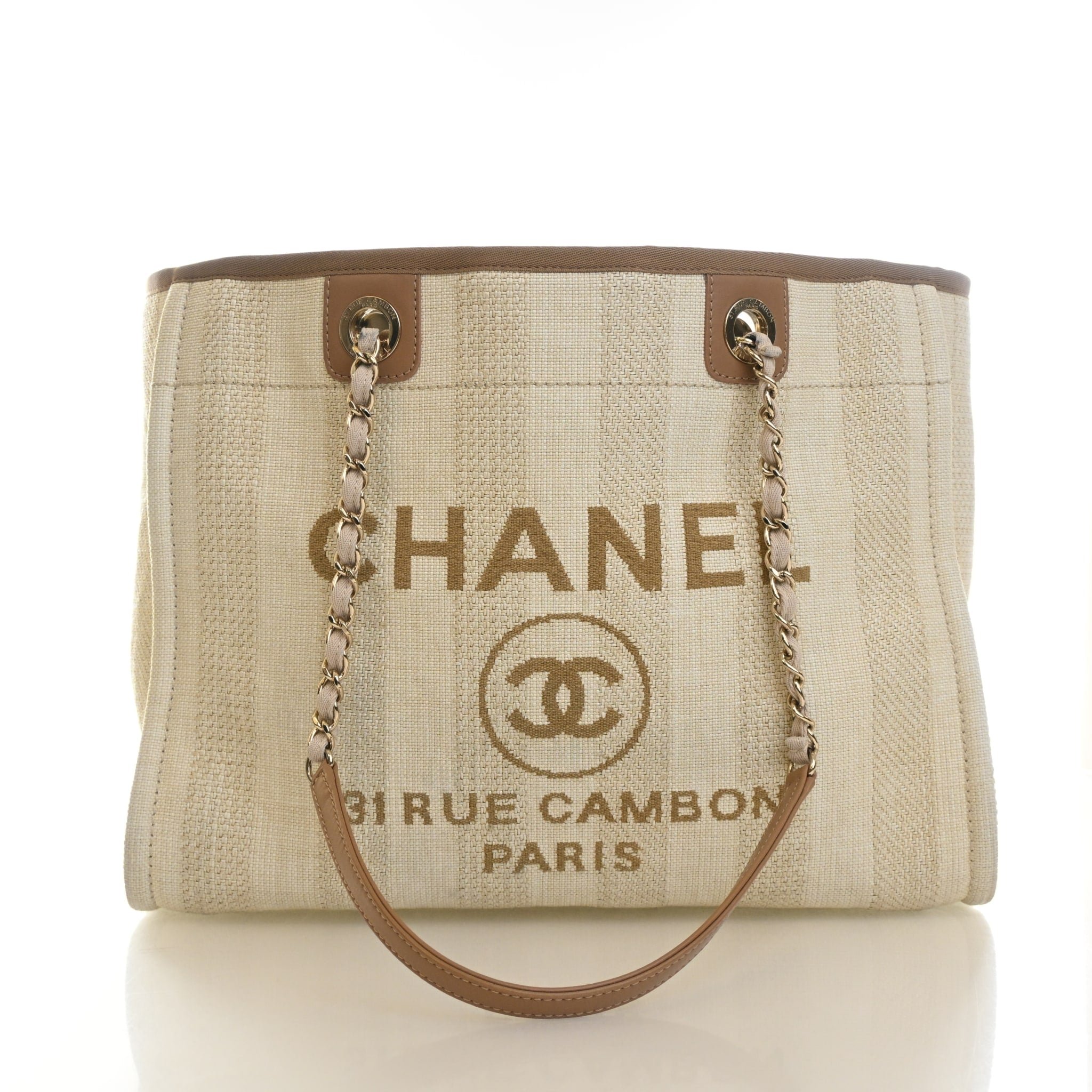 Chanel Small Mixed Fibers Deauville Tote