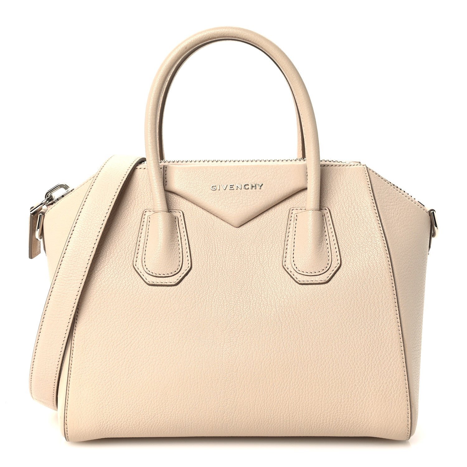 Givenchy Sugar Goatskin Small Antigona Light Beige