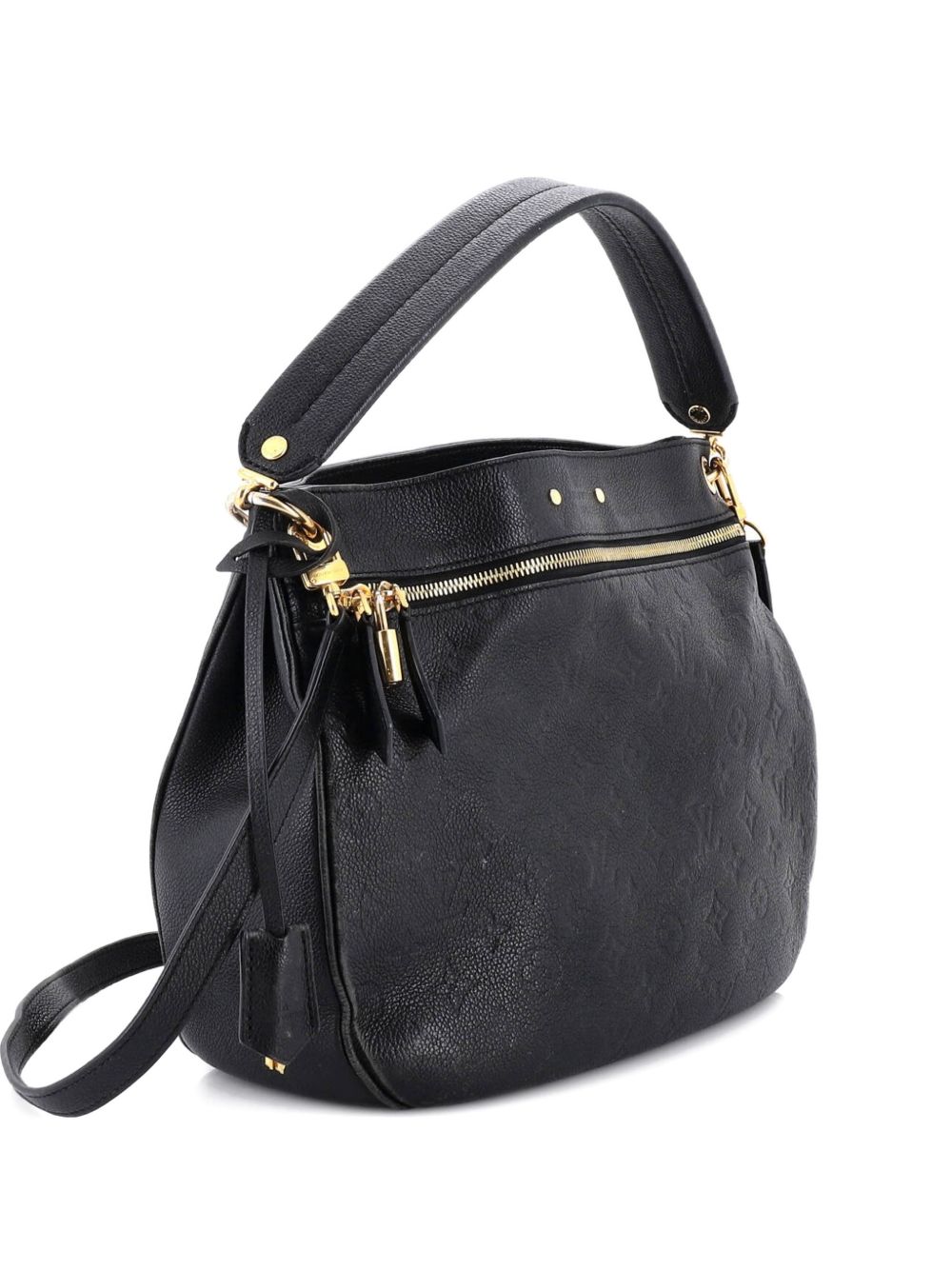 Spontini NM Handbag Monogram Empreinte Leather hobo bag