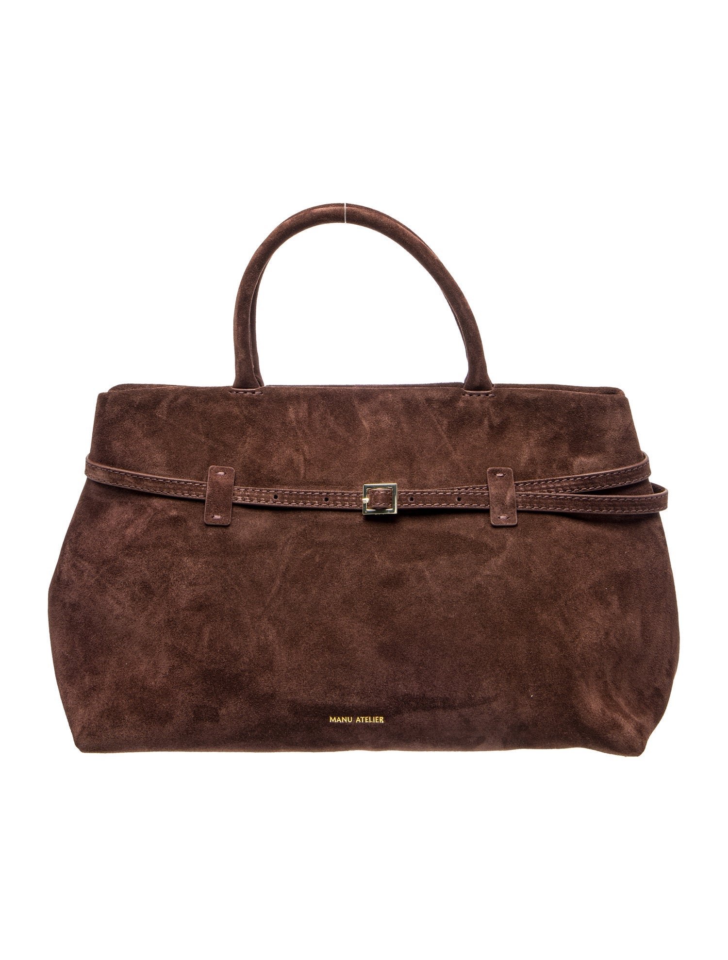 Suede Top Handle Bag