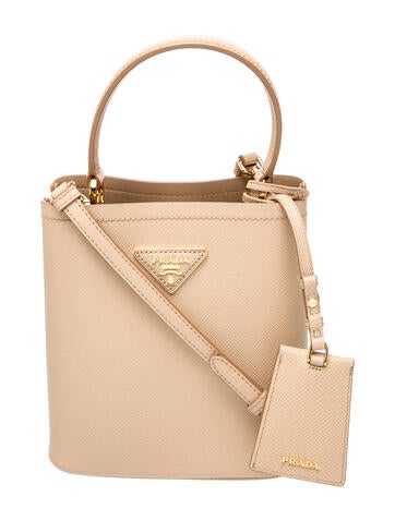 Saffiano Cuir Leather Panier Small