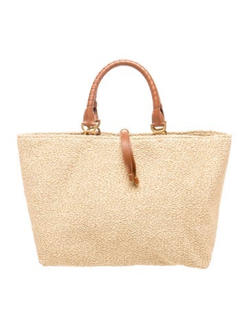 Straw Top Handle Bag