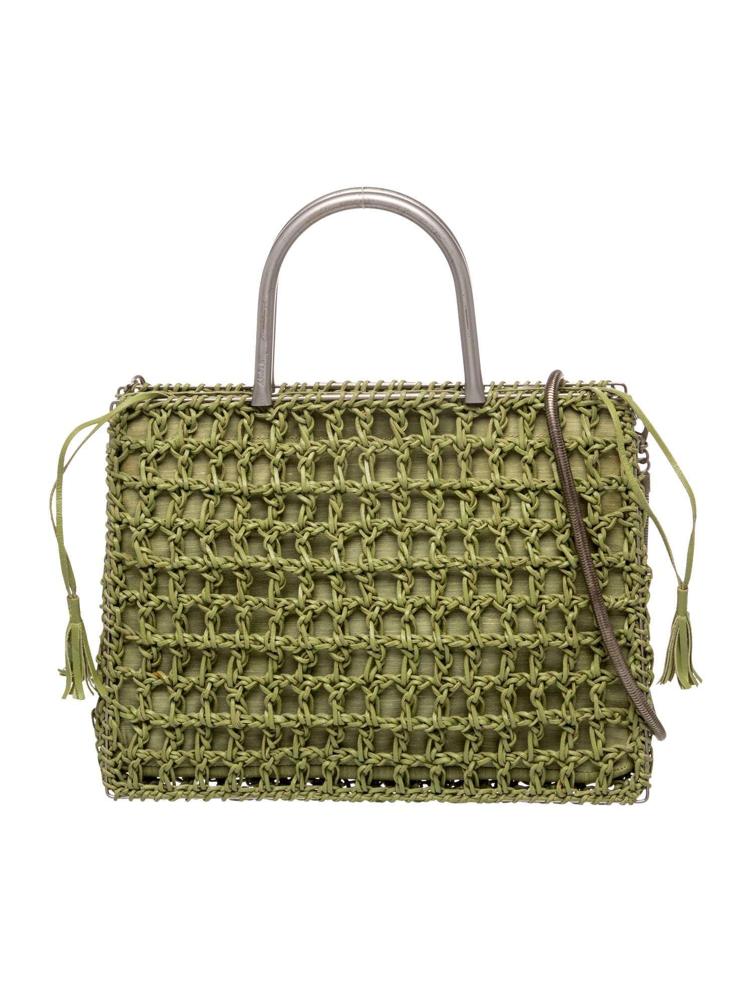 Leather Top Handle Bag