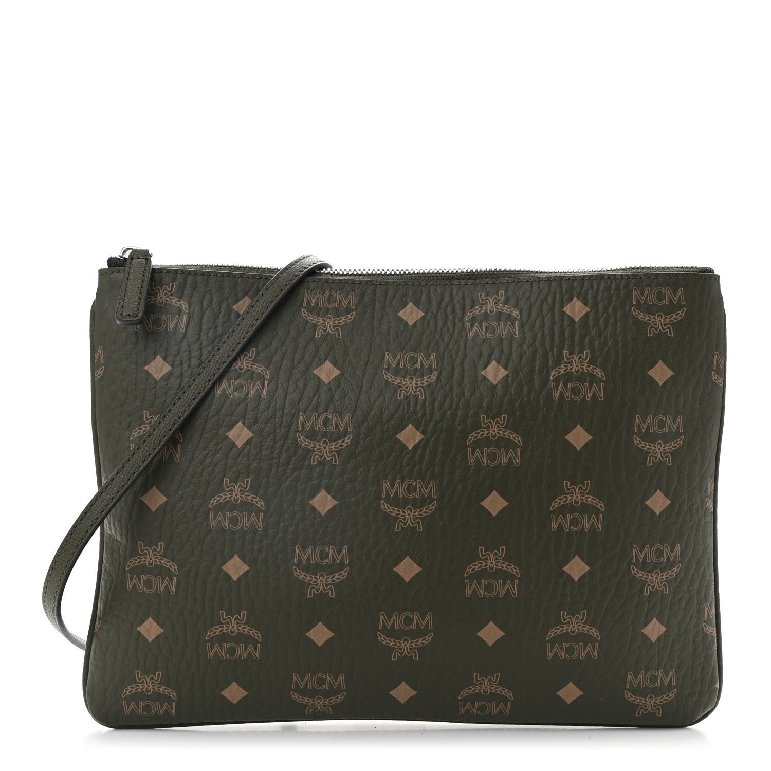 MCM Visetos Medium Crossbody Pouch Sea Turtle