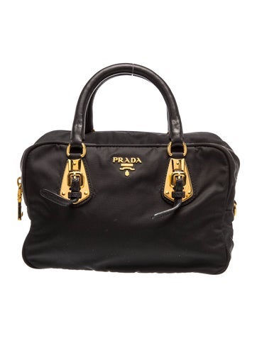 Tessuto Nylon Top Handle Bag