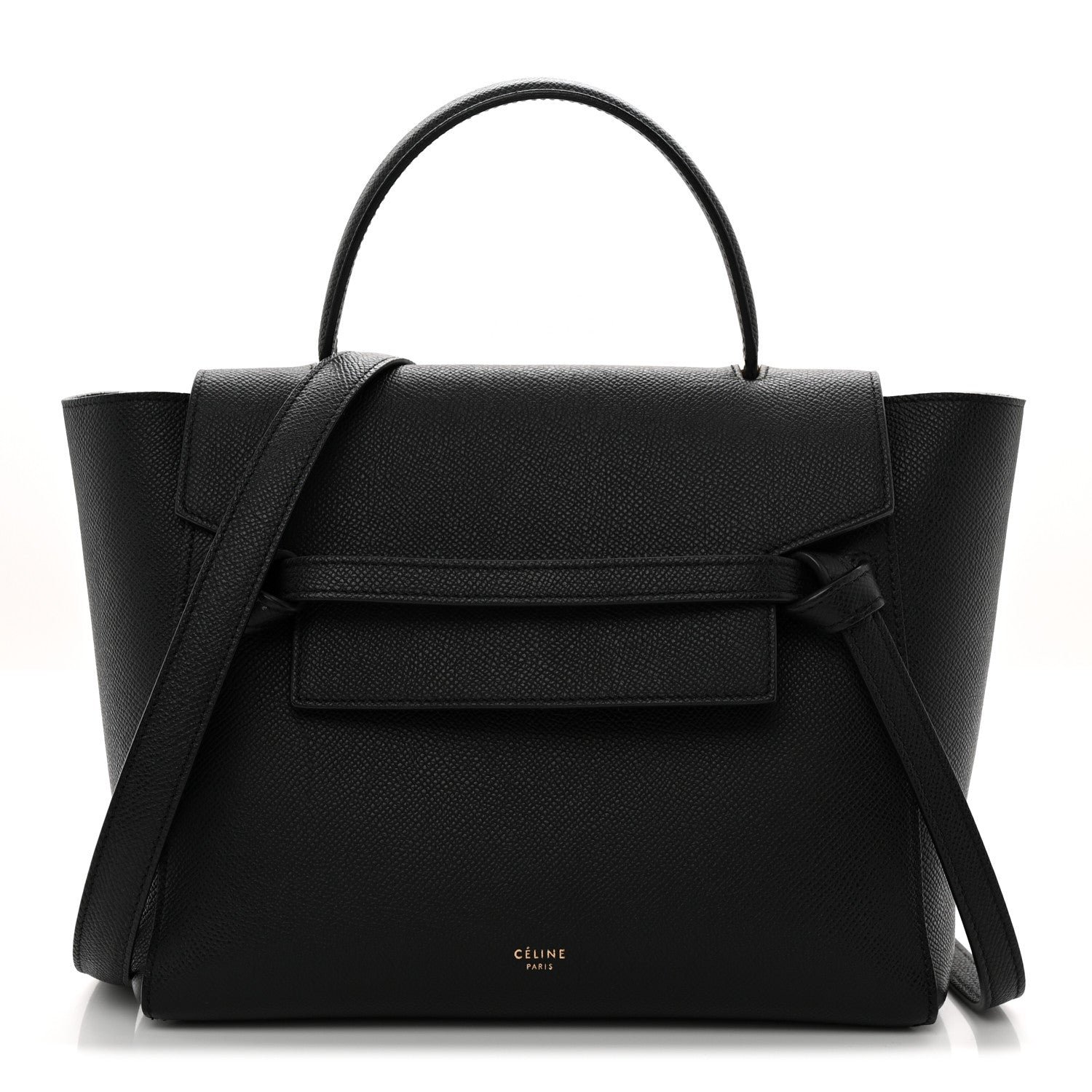 Celine Grained Calfskin Micro Belt Bag Black