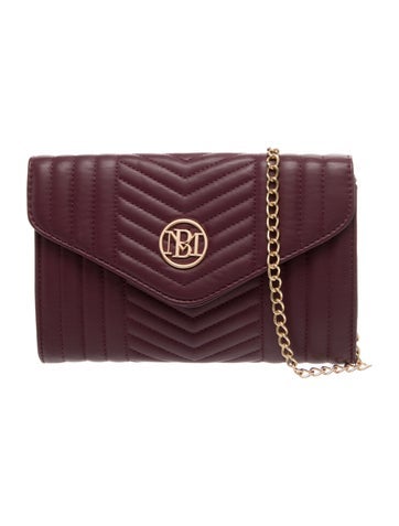 Badgley Mischka Leather Evening Bag