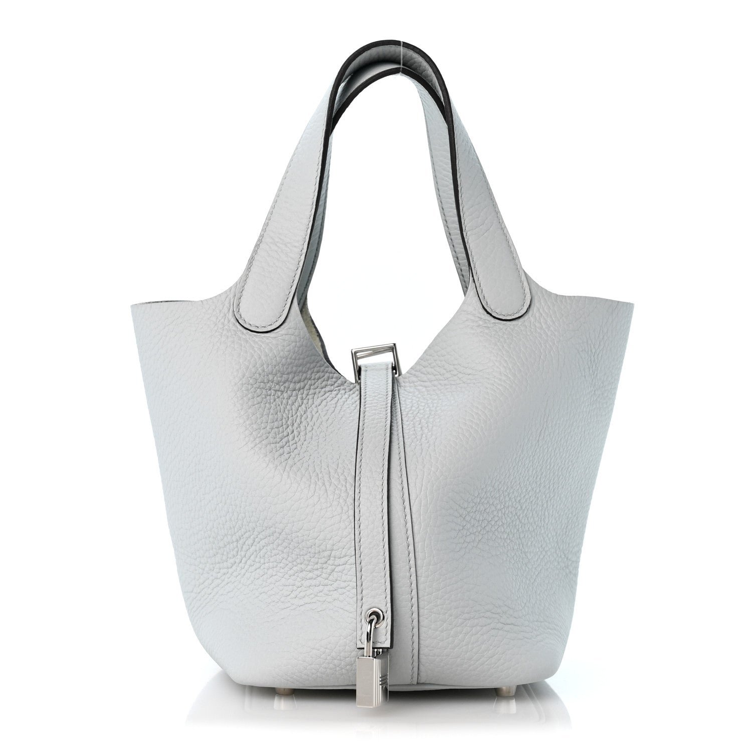 Hermes Taurillon Clemence Picotin Lock 18 PM Bleu Pale