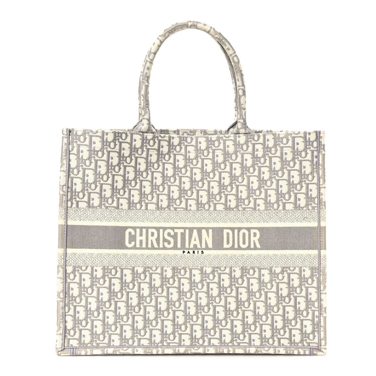 Christian Dior Oblique Large Book Tote Grey