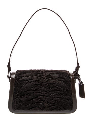 Lamb Fur Shoulder Bag Vintage