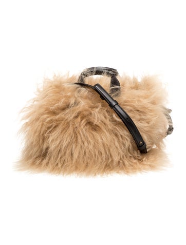 Moncler Lamb Fur Top Handle Bag